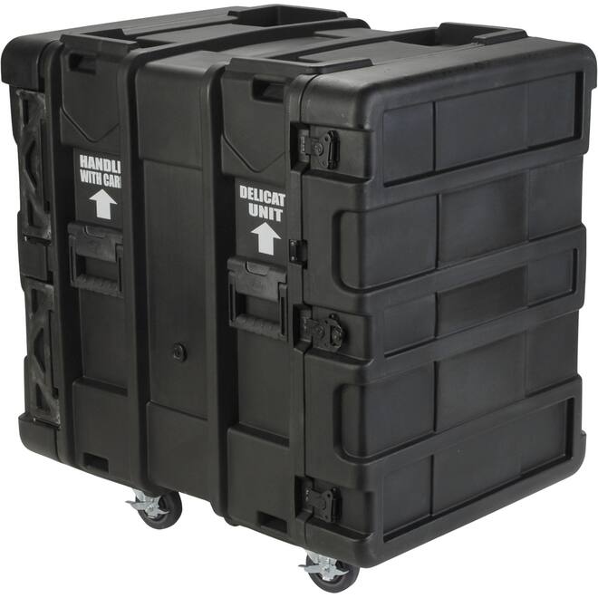 SKB - rSeries - Rack Anti-Choc 14U - Noir - 24 pouces de profondeur - avec Roulettes
