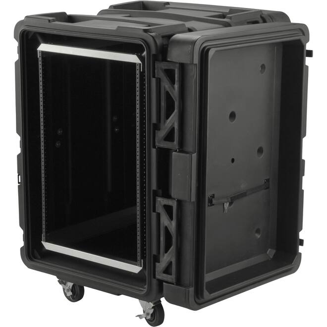 SKB - rSeries - Rack Anti-Choc 16U - Noir - 24 pouces de profondeur - avec Roulettes