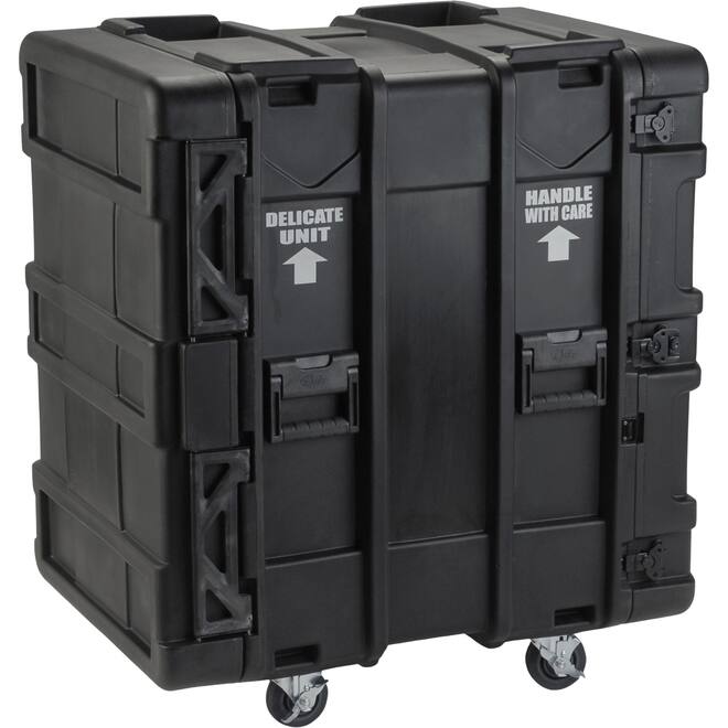 SKB - rSeries - Rack Anti-Choc 16U - Noir - 24 pouces de profondeur - avec Roulettes