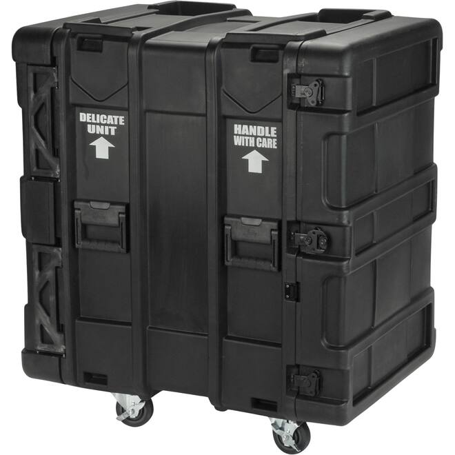 SKB - rSeries - Rack Anti-Choc 16U - Noir - 24 pouces de profondeur - avec Roulettes