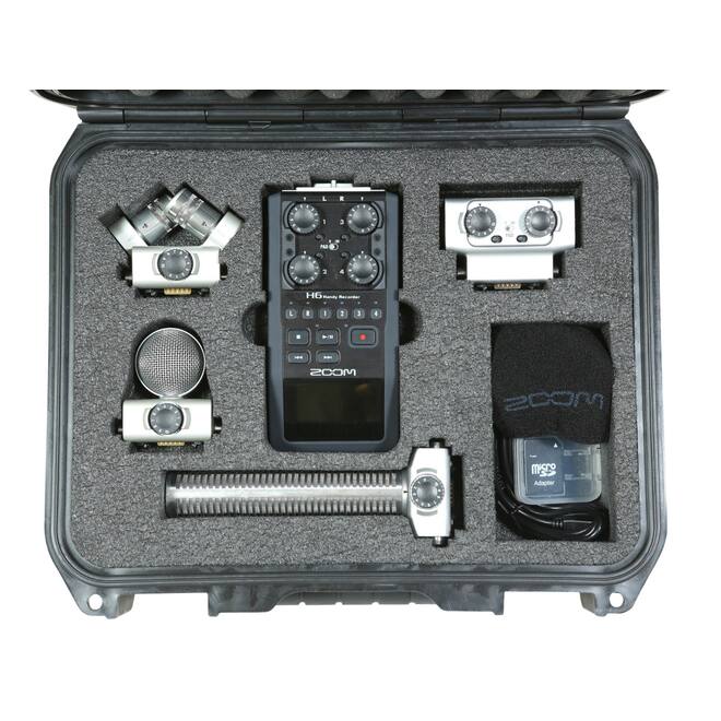 SKB - iSeries 1209-4 - Valise Étanche - Compartiment Kit Enregistreur Zoom H6 Broadcast