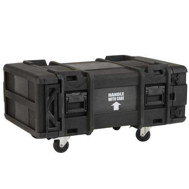 SKB - rSeries - Rack Anti-Choc 4U - Vert - 30 pouces de profondeur - avec Roulettes