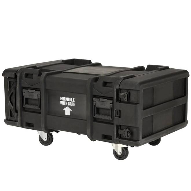 SKB - rSeries - Rack Anti-Choc 4U - Vert - 30 pouces de profondeur - avec Roulettes