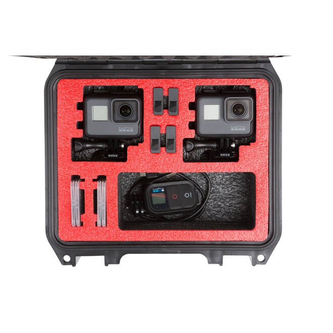 SKB - iSeries - Valise étanche - Noir - Double insert pour GoPro