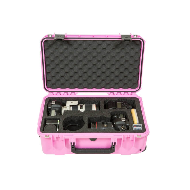SKB - iSeries - Valise étanche - Rose - Insert pour deux DSLR et deux objectifs