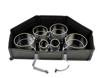 SKB - Valise pour caisse quad/quint de fanfare - avec roulettes et intérieur rembourré