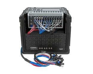 SKB - Rack Compact - 10U Rack Supérieur & 6U Rack Frontal - avec Roulettes