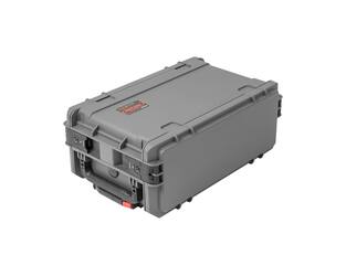 SKB - Rack moulé par injection 4U gris foncé - 11 pouces de profondeur - avec roulettes et poignée