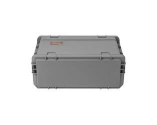 SKB - Rack moulé par injection 4U gris foncé - 11 pouces de profondeur - avec roulettes et poignée