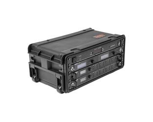 SKB - Rack moulé par injection 4U - 28 cm de profondeur - avec roulettes et poignée