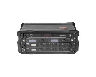 SKB - Rack moulé par injection 4U - 28 cm de profondeur - avec roulettes et poignée