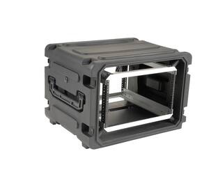 SKB - rSeries - Rack Anti-Choc 6U à Roulettes - Noir - 20 pouces de profondeur - avec Roulettes
