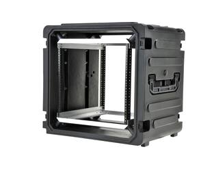 SKB - rSeries - Rack Anti-Choc 10U à Roulettes - Noir - 20 pouces de profondeur - avec Roulettes