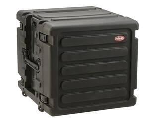 SKB - rSeries - Rack Anti-Choc 10U à Roulettes - Noir - 20 pouces de profondeur - avec Roulettes