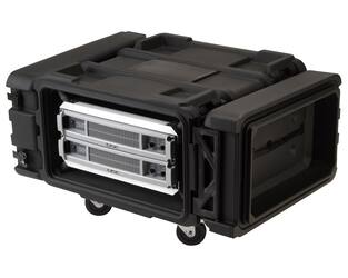 SKB - rSeries - Rack Anti-Choc 4U - Noir - 24 pouces de profondeur - avec Roulettes