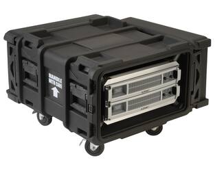 SKB - rSeries - Rack Anti-Choc 4U - Noir - 24 pouces de profondeur - avec Roulettes