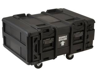 SKB - rSeries - Rack Anti-Choc 4U - Noir - 24 pouces de profondeur - avec Roulettes