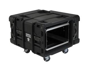 SKB - rSeries - Rack Anti-Choc 6U - Noir - 24 pouces de profondeur - avec Roulettes
