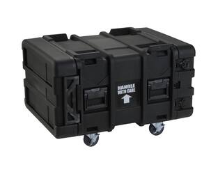 SKB - rSeries - Rack Anti-Choc 6U - Noir - 24 pouces de profondeur - avec Roulettes