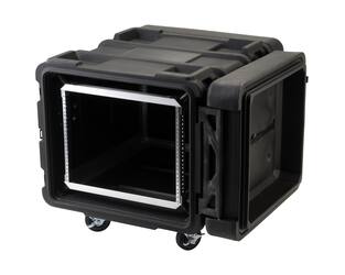SKB - rSeries - Rack Anti-Choc 8U - Noir - 24 pouces de profondeur - avec Roulettes