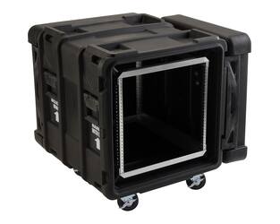 SKB - rSeries - Rack Anti-Choc 10U - Noir - 24 pouces de profondeur - avec Roulettes
