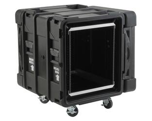 SKB - rSeries - Rack Anti-Choc 12U - Noir - 24 pouces de profondeur - avec Roulettes