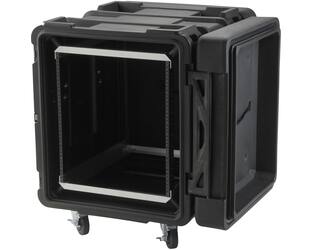 SKB - rSeries - Rack Anti-Choc 12U - Noir - 24 pouces de profondeur - avec Roulettes