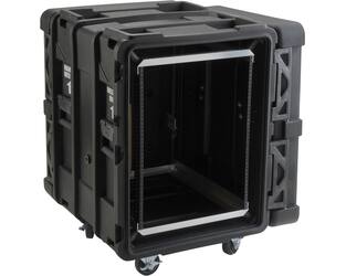 SKB - rSeries - Rack Anti-Choc 14U - Noir - 24 pouces de profondeur - avec Roulettes