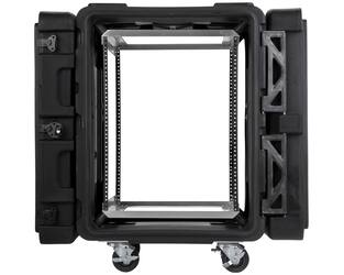 SKB - rSeries - Rack Anti-Choc 14U - Noir - 24 pouces de profondeur - avec Roulettes