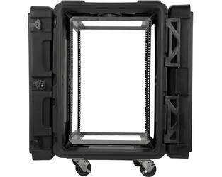 SKB - rSeries - Rack Anti-Choc 16U - Noir - 24 pouces de profondeur - avec Roulettes