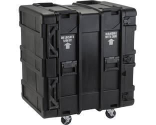 SKB - rSeries - Rack Anti-Choc 16U - Noir - 24 pouces de profondeur - avec Roulettes